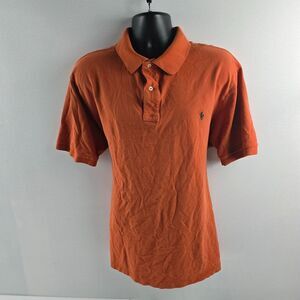 Polo Ralph Lauren Men's 2XLT Polo Shirt Orange Short Sleeve Cotton 4487 big tall